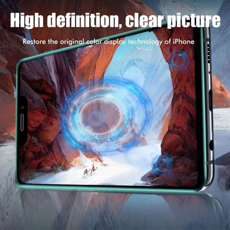 LFD854 Night Luminous Glow in the Dark Tempered Glass Screen Protector Film For iPhone 11 12 13 14 Pro Max Plus Mini Film