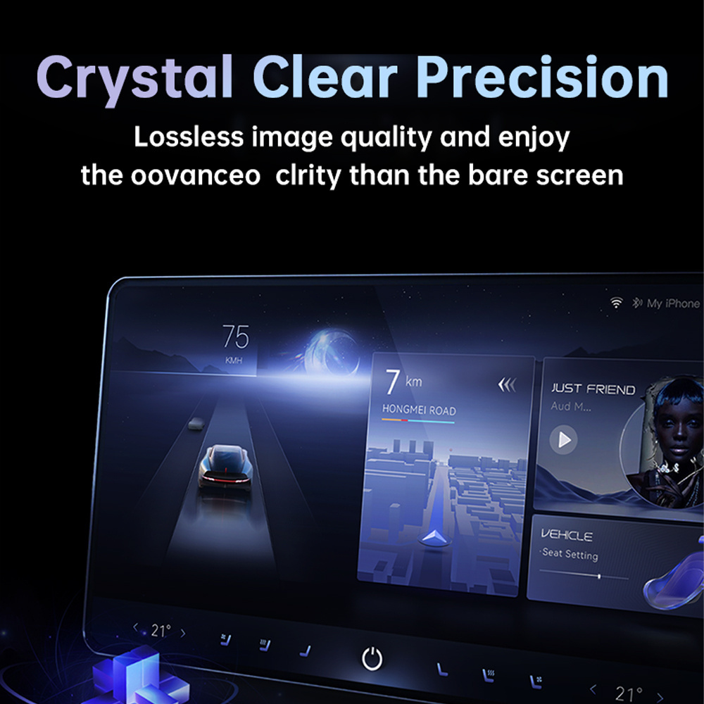 LFD 08 car navigation screen Protector for Tesla Car Navigation Model 3 ANTI GLARE Protective sensitive touch screen car film