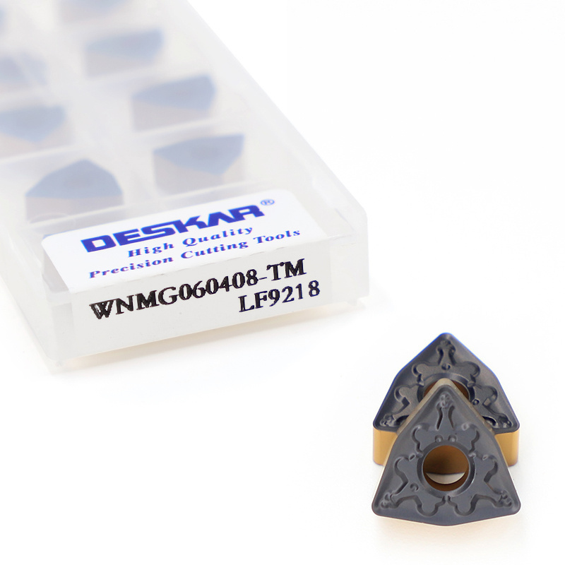 DESKAR WNMG060408-TM LF9218 WNMG060408 Herramientas Para Torno Carbide Inserts CNC Lathe Cutting Tools