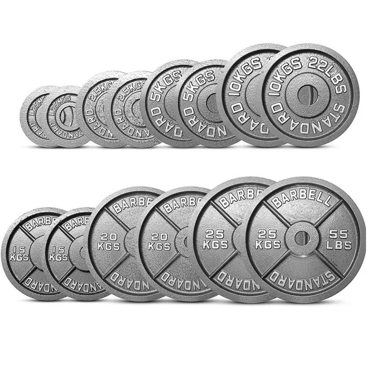 Adjustable Dumbbells Rubber Weight Plates Barbell With Weight Plates Set Bumper Weight Plate