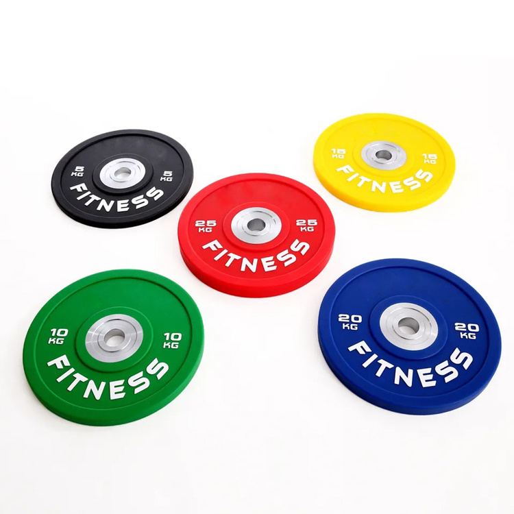 Adjustable Dumbbells Rubber Weight Plates Barbell With Weight Plates Set Bumper Weight Plate