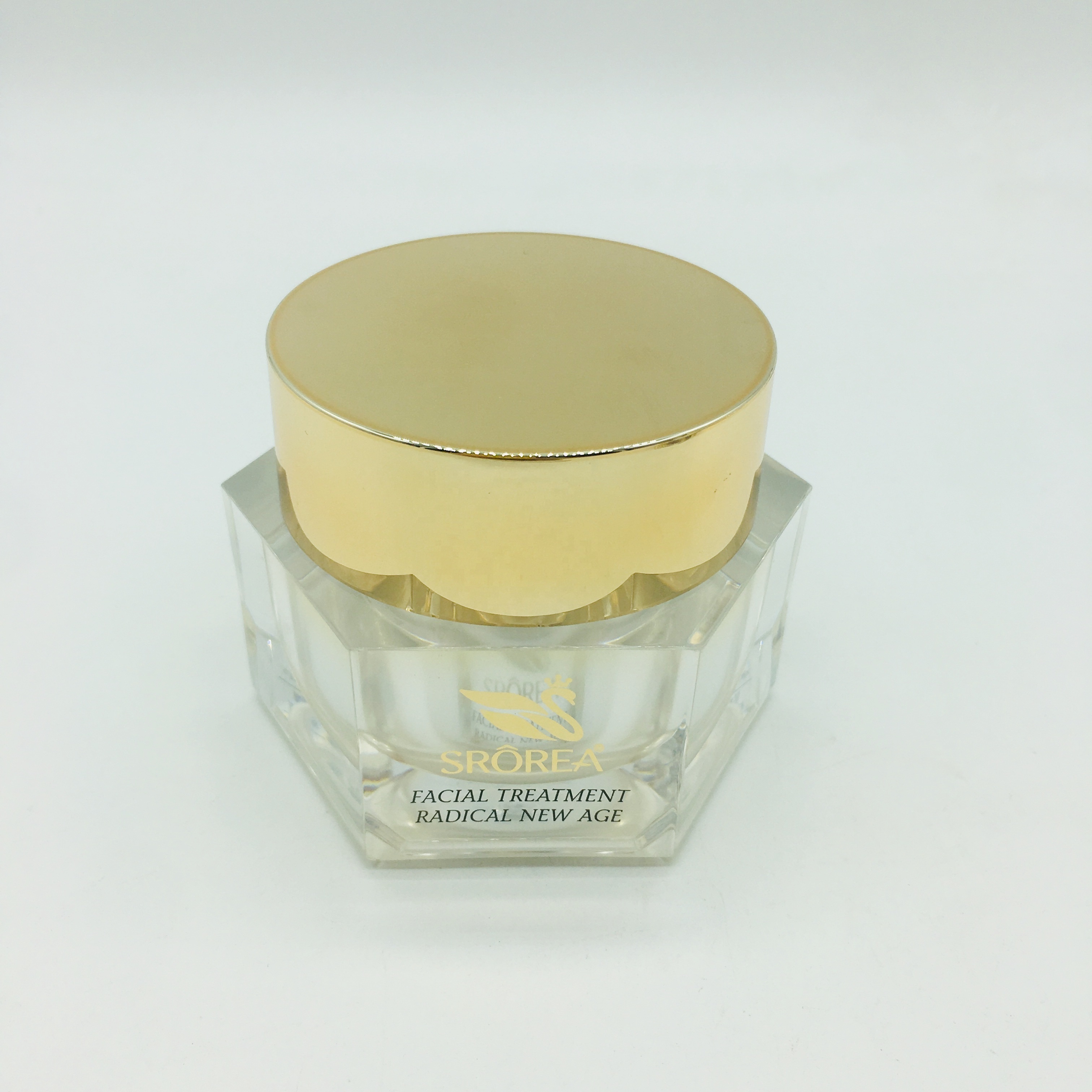 Luxury Cosmetic Packaging Hexagonal Plastic Cream Jar 30g 50g