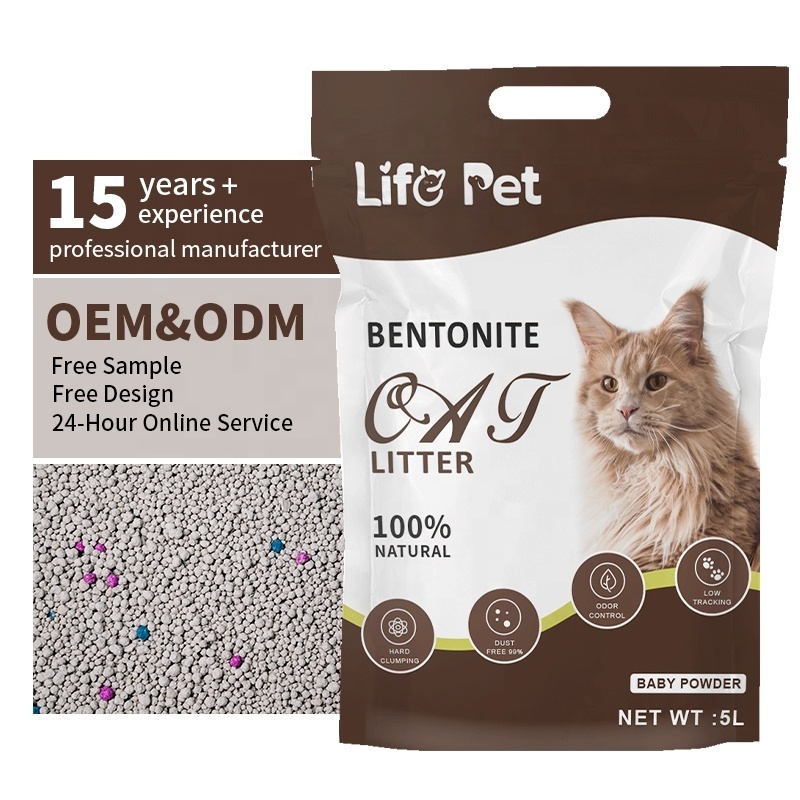 Cheap Premium Non Clumping Deodorizing Bentonite Bulk Cat Litter Wholesale Manufacturer China Pet Supplies Cat Litter