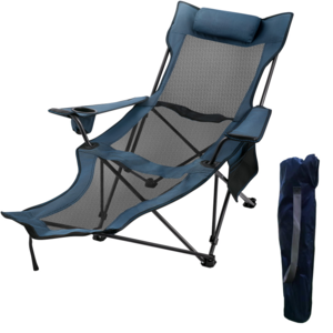 Footrest Lounge Supplier Folding Chair Ostrich Lounge Beach Camping Chair With Foot Rest Footrest