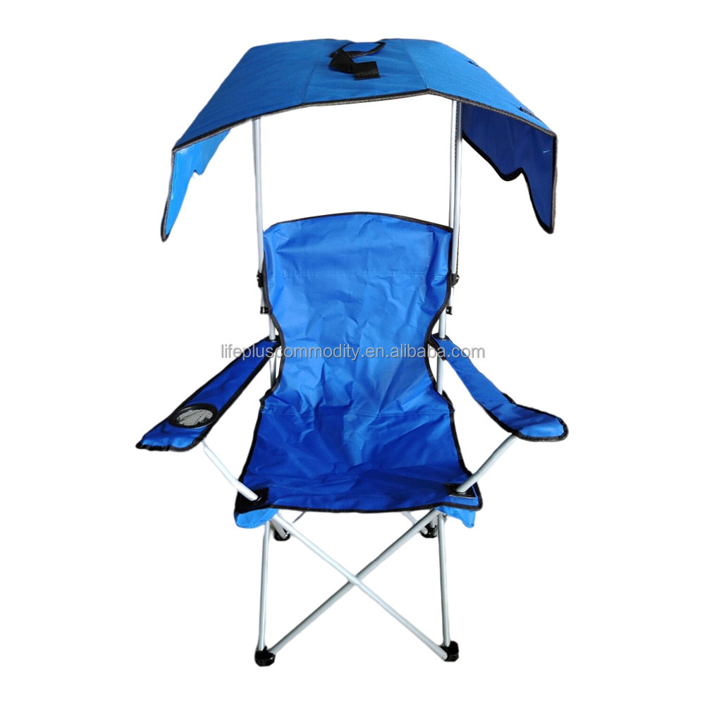 Folding Camping For Picnic Beach Chair With Canopy Sun Shade Tent And Solar Panel