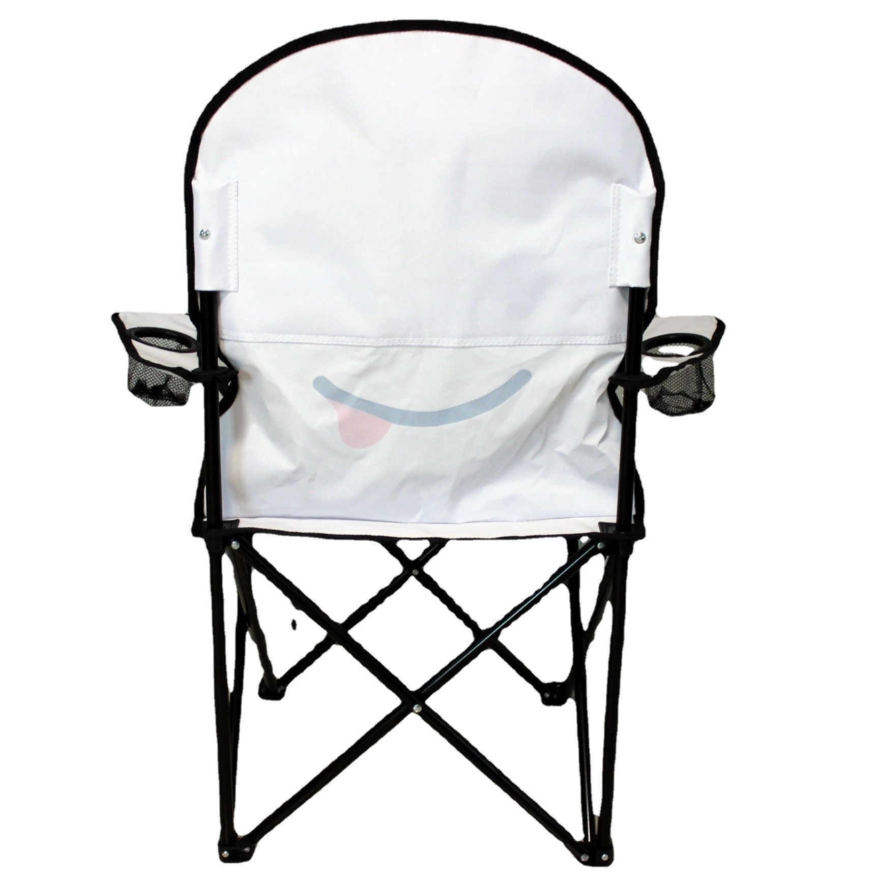 Beach Basic Quad Folding Camping Chair With Cupholder Cup Holder And Backpack