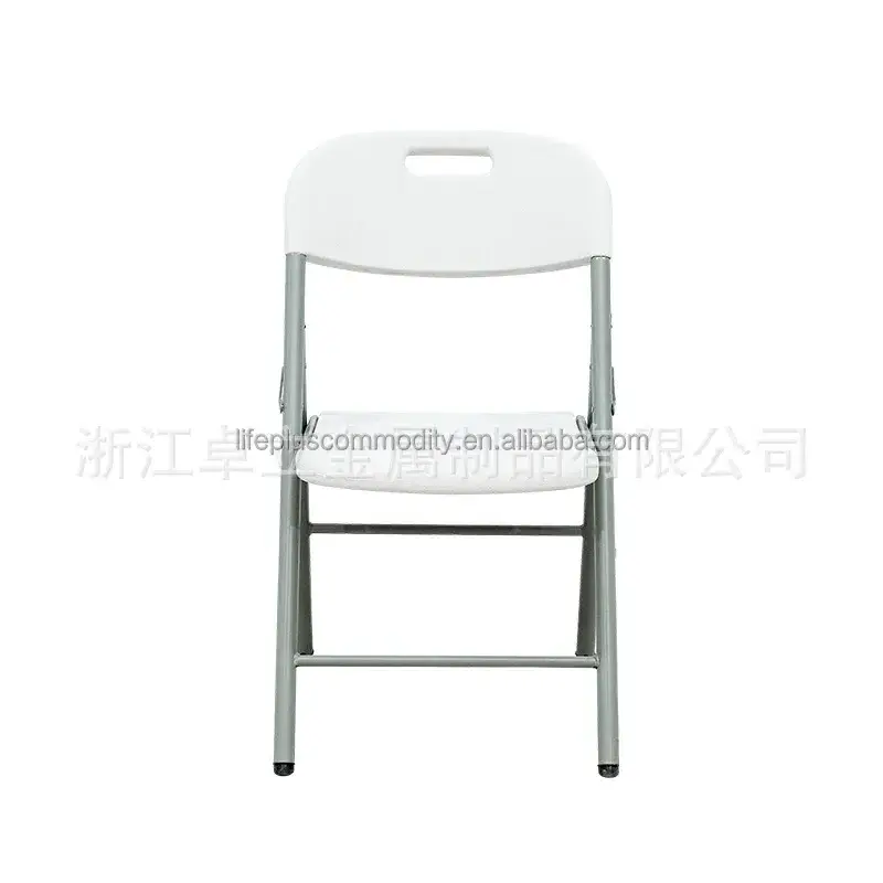 Deluxe White Pack Of 10 Dining Plastic Folding Chair