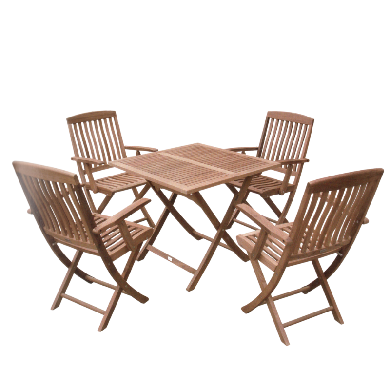 Chair for Garden Teak Wood Folding Eco-friendly Outdoor Outdoor Furniture Contemporary Wooden Dining Chairs Wood Wax Oil