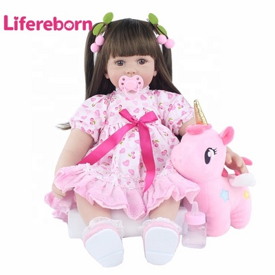 Lifereborn 60cm Reborn Child Handmade Princess Doll Adorable Big Reborn Baby Doll