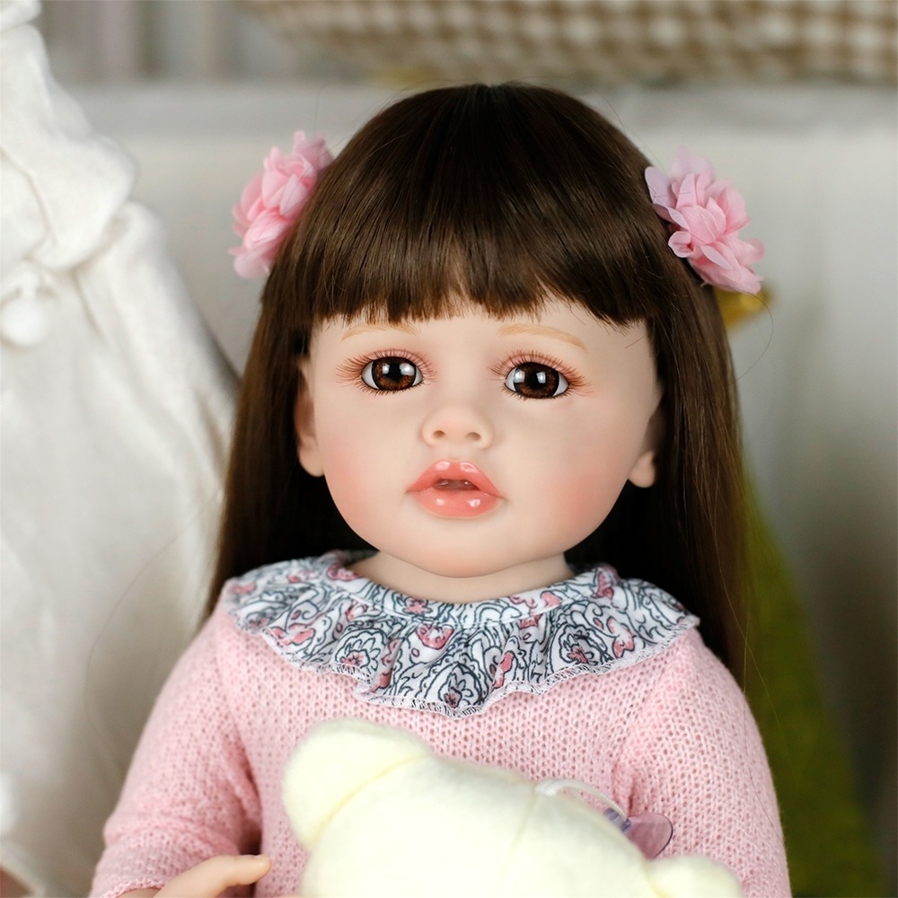 Lifereborn Wholesale 55CM 22'' Bebes Reborn De Silicon Realistic Standing Reborn Baby Dolls