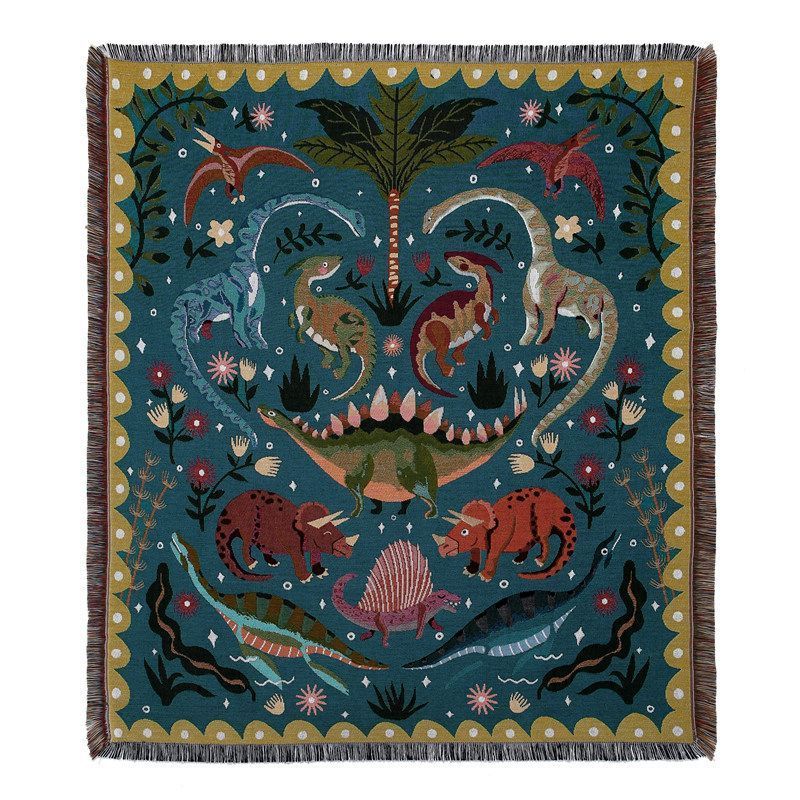 Polyester cotton Woven Manufacturers Wholesale Psychedelic custom Tapestry Woven Blanket Snake Blanket for home decor