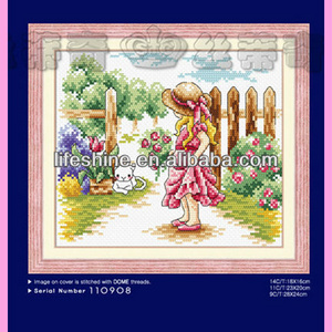 Aida fabric embroidery dmc cross stitch patterns by "DOME" stitch