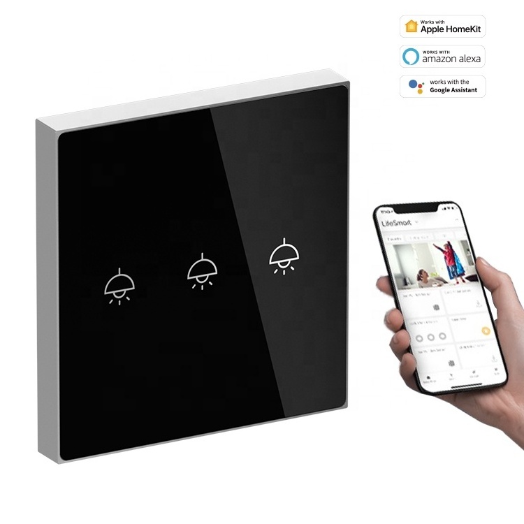 Automatic Touch Switch Glass Panel Home Electrical Light Switches Smart Control Homekit UK Quality