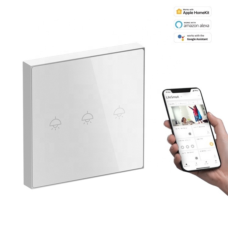 Automatic Touch Switch Glass Panel Home Electrical Light Switches Smart Control Homekit UK Quality