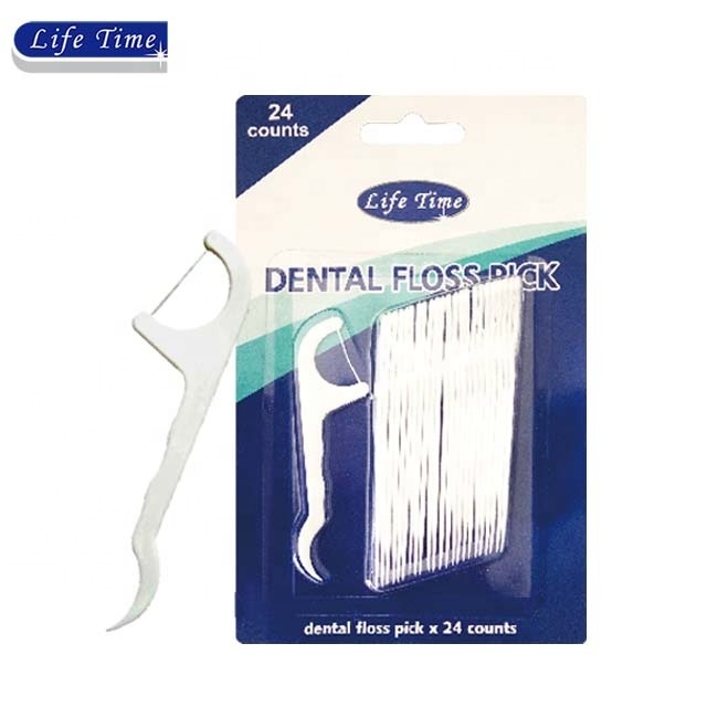 wholesale 100 dental flosser floss pick in plastic bag