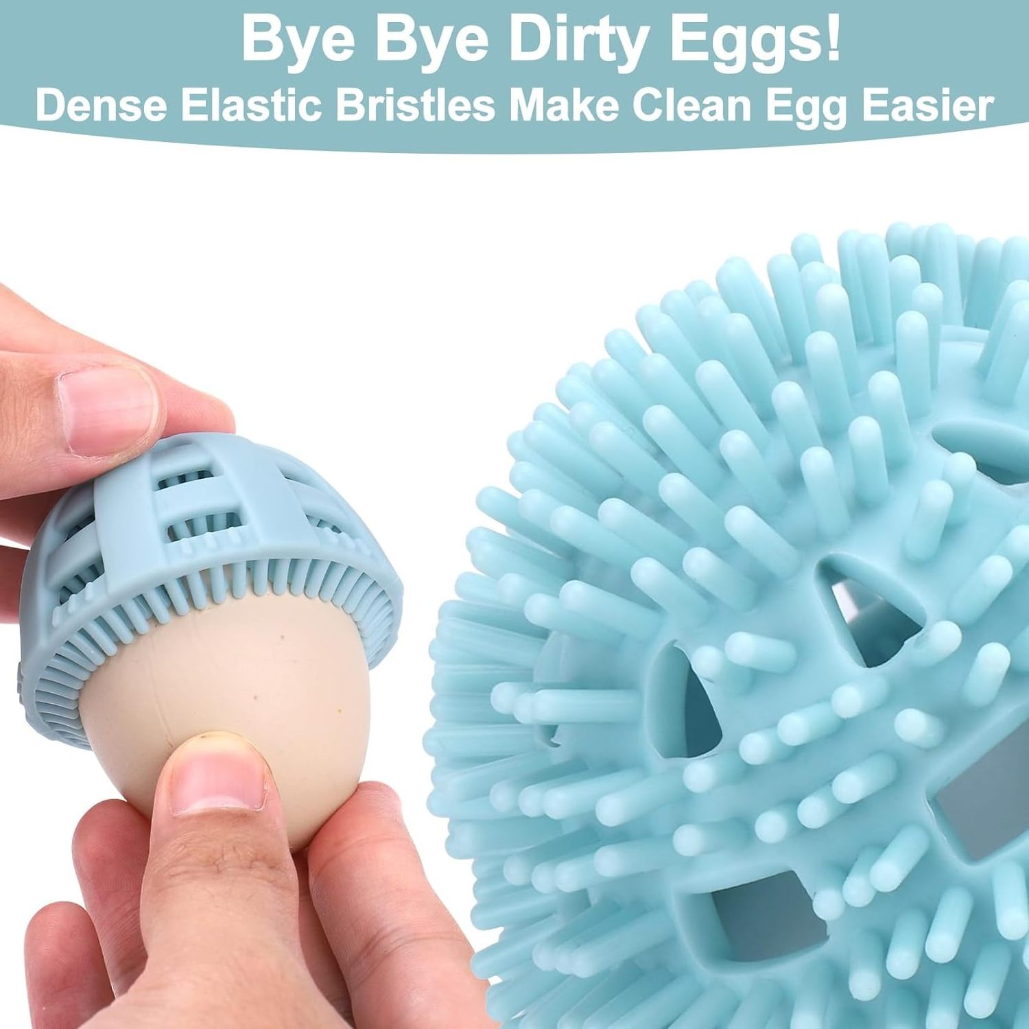 Egg Cleaning Brush Silicone Reusable Cleaning Tools Egg Scrubber Egg Washer