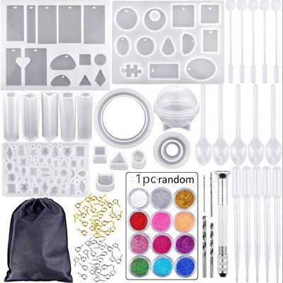 83pcs Resin Silicone Mold and Resin Tools