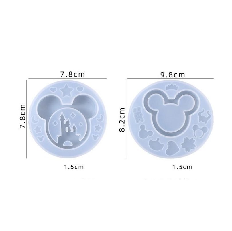 11428 DIY Epoxy Resin Silicone Mouse Shaker Mold Dog Bone Shaker Mold Heart Shaker Mold