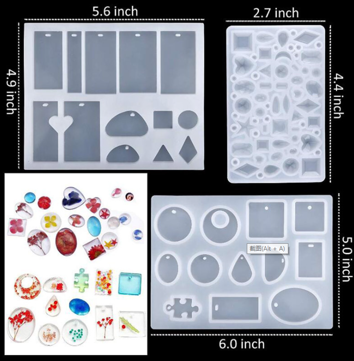 83pcs Resin Silicone Mold and Resin Tools