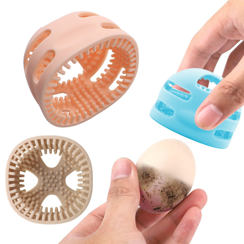 Egg Cleaning Brush Silicone Reusable Cleaning Tools Egg Scrubber Egg Washer