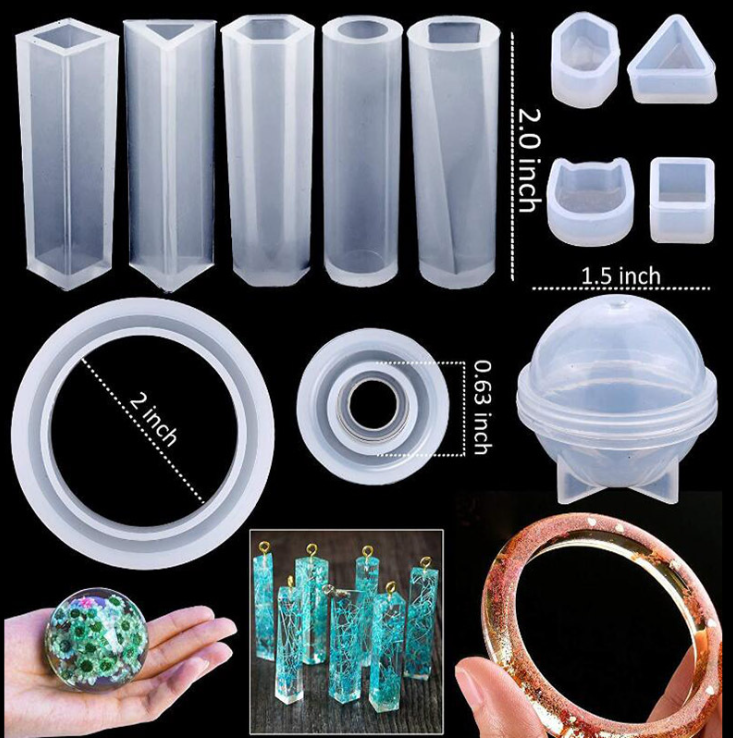 83pcs Resin Silicone Mold and Resin Tools