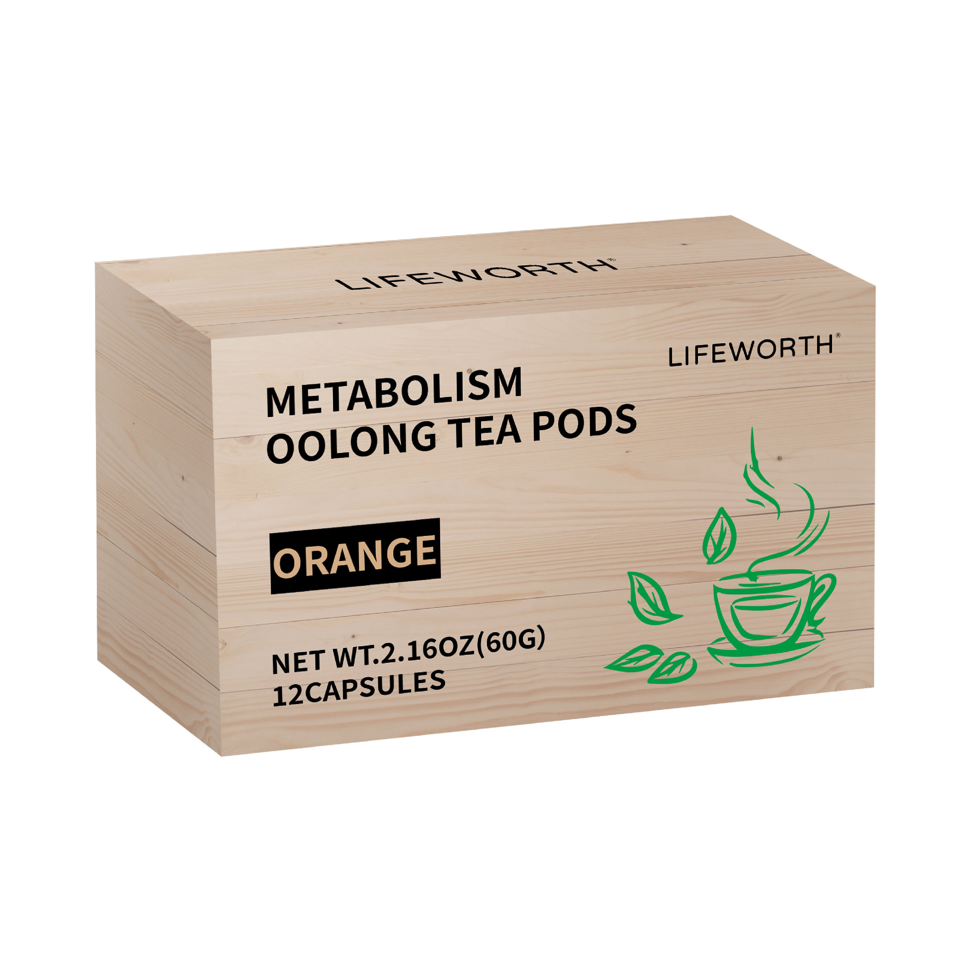 Lifeworth private label organic metabolism oolong tea pods with yerba mate tea