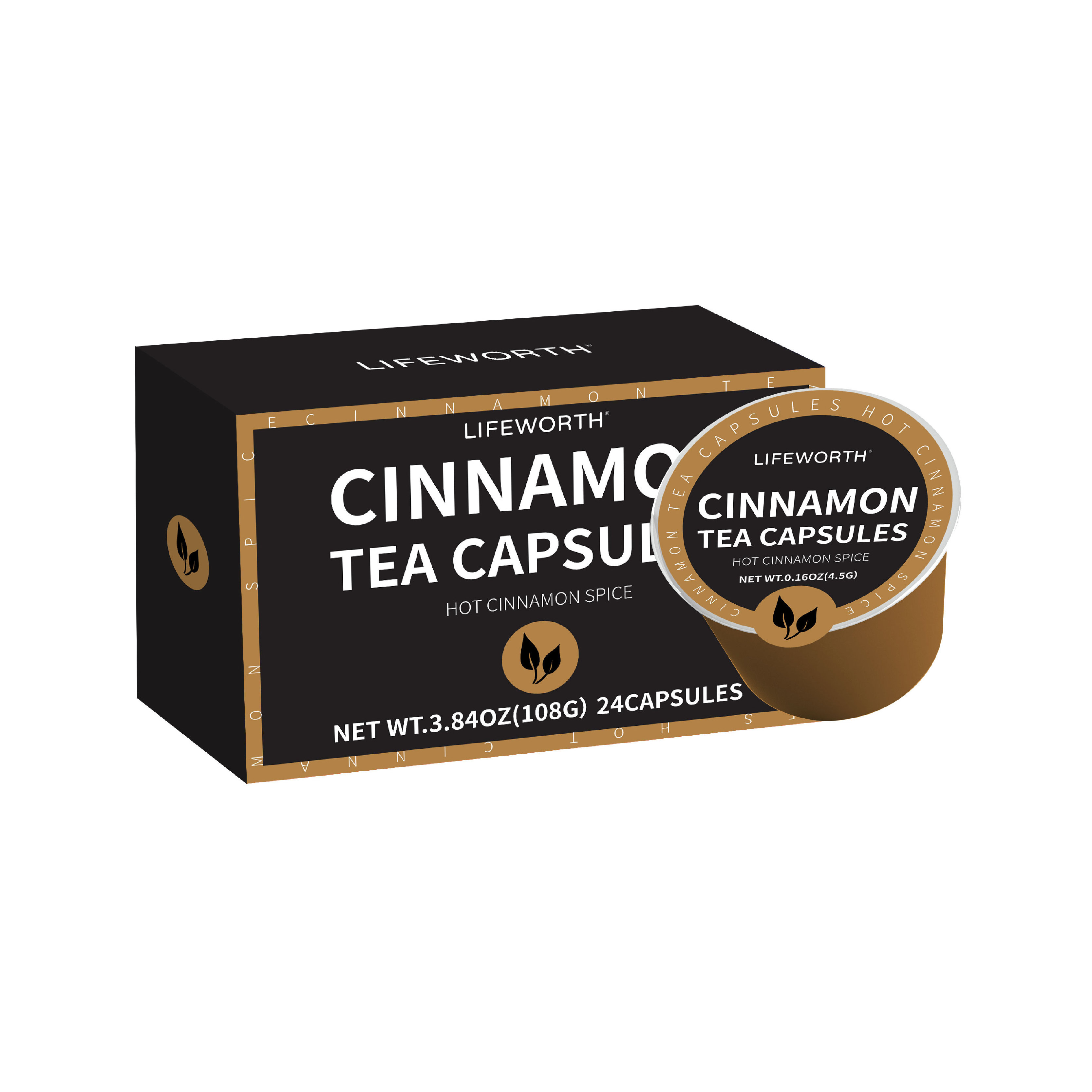 Lifeworth private label organic black tea leaves cinnamon tea capsules with dry cloves