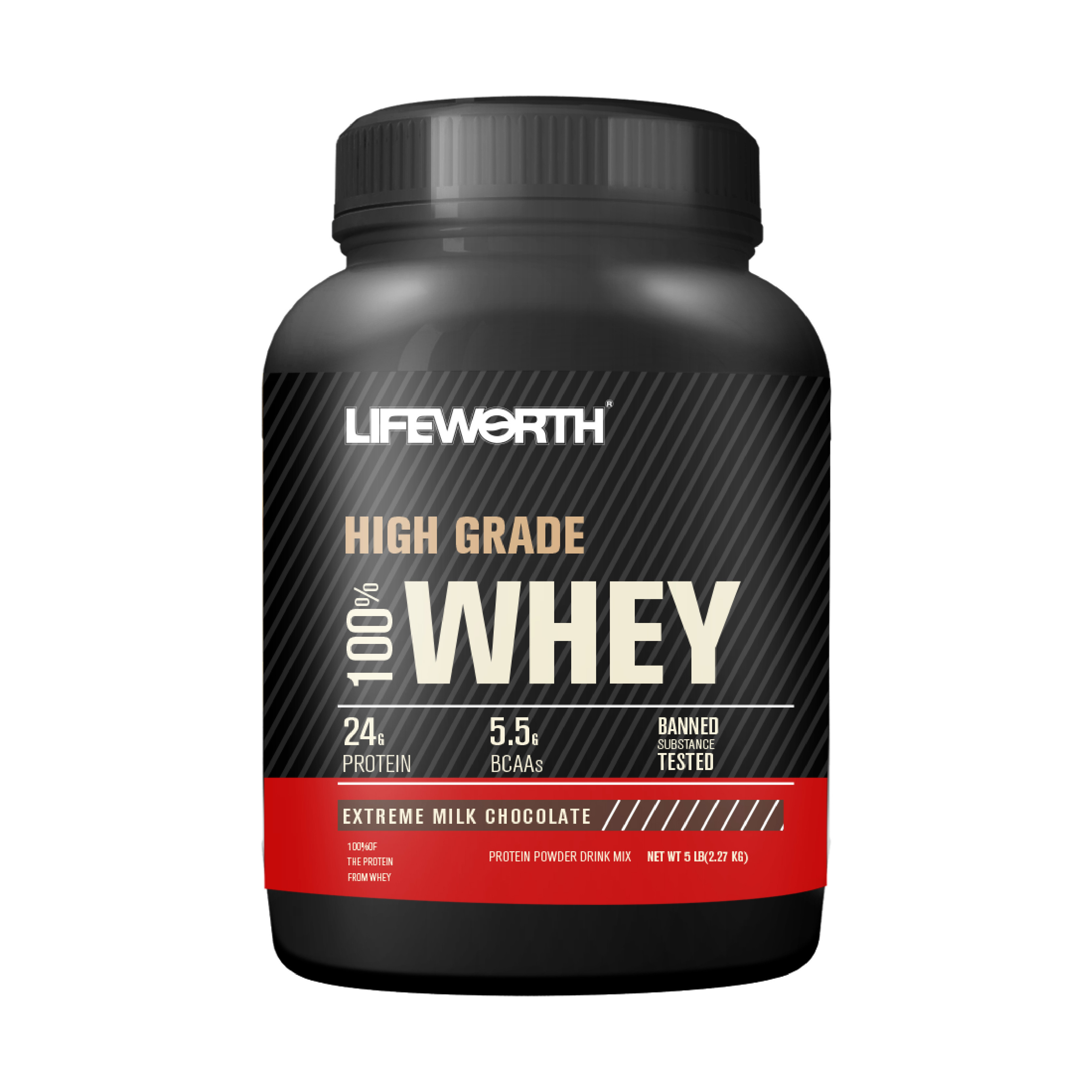 LIFEWORTH sports nutrition chocolate sports nutrition isolate whey protein powder