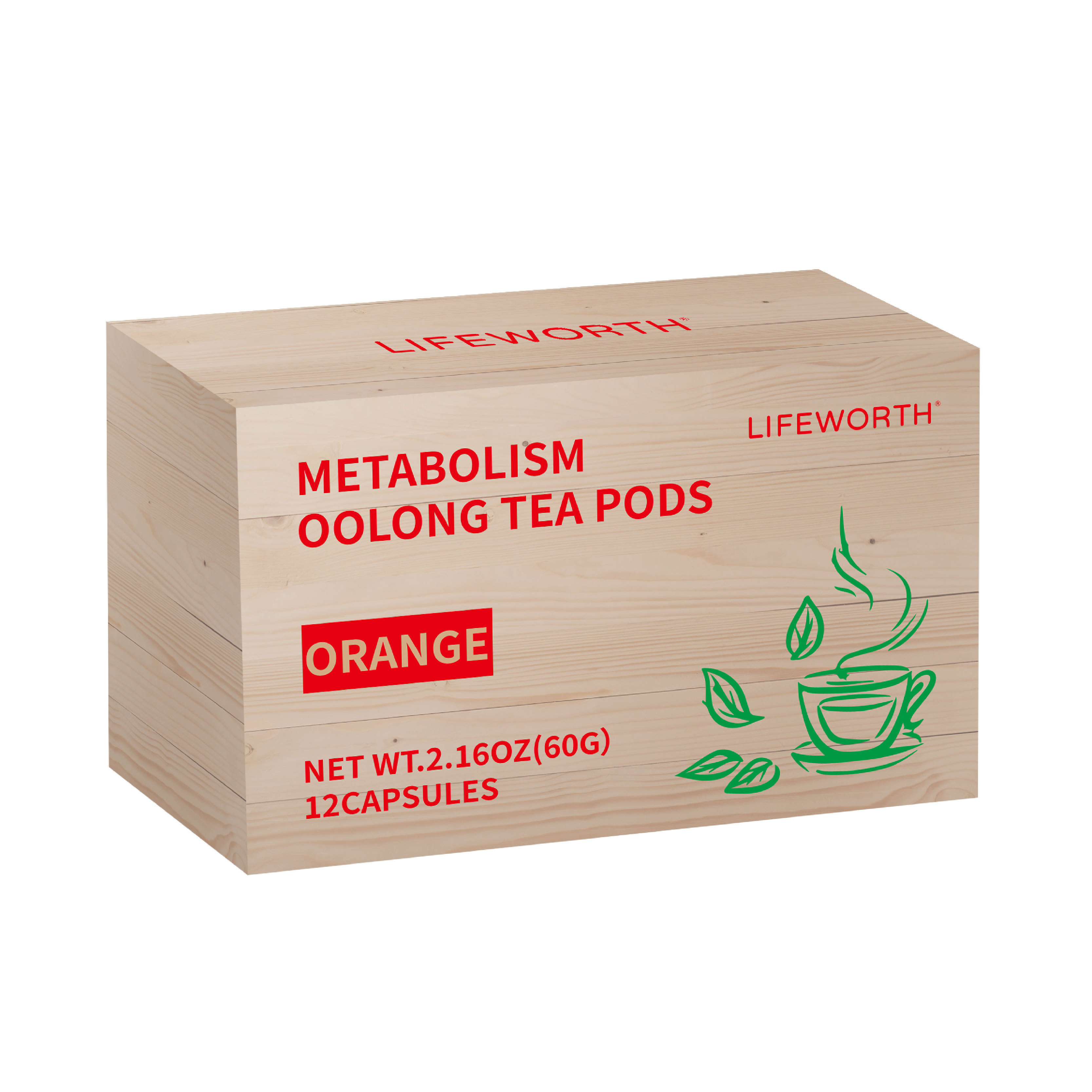 Lifeworth private label organic metabolism oolong tea pods with yerba mate tea