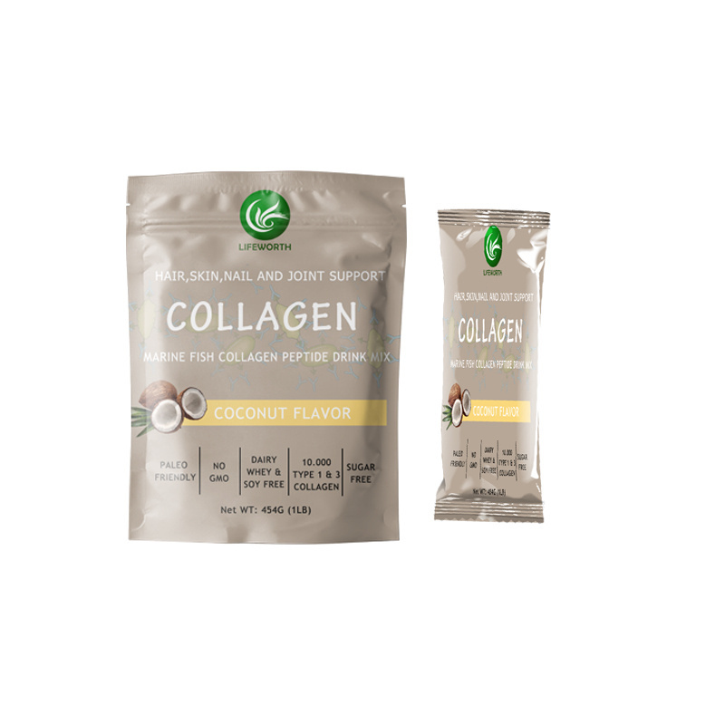 Lifeworth organic coconut milk marine collagen powder