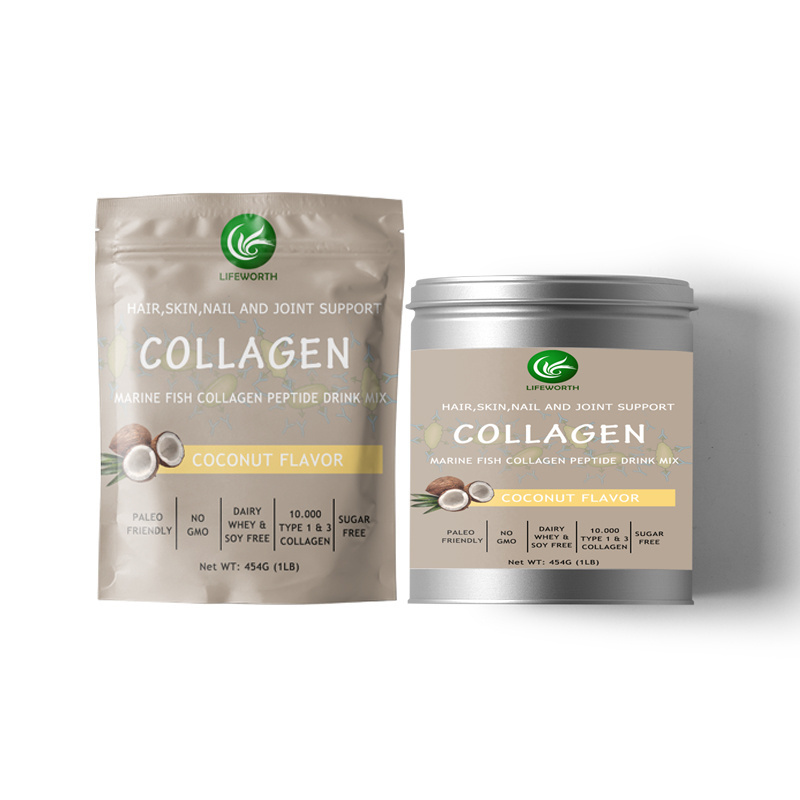 Lifeworth organic coconut milk marine collagen powder