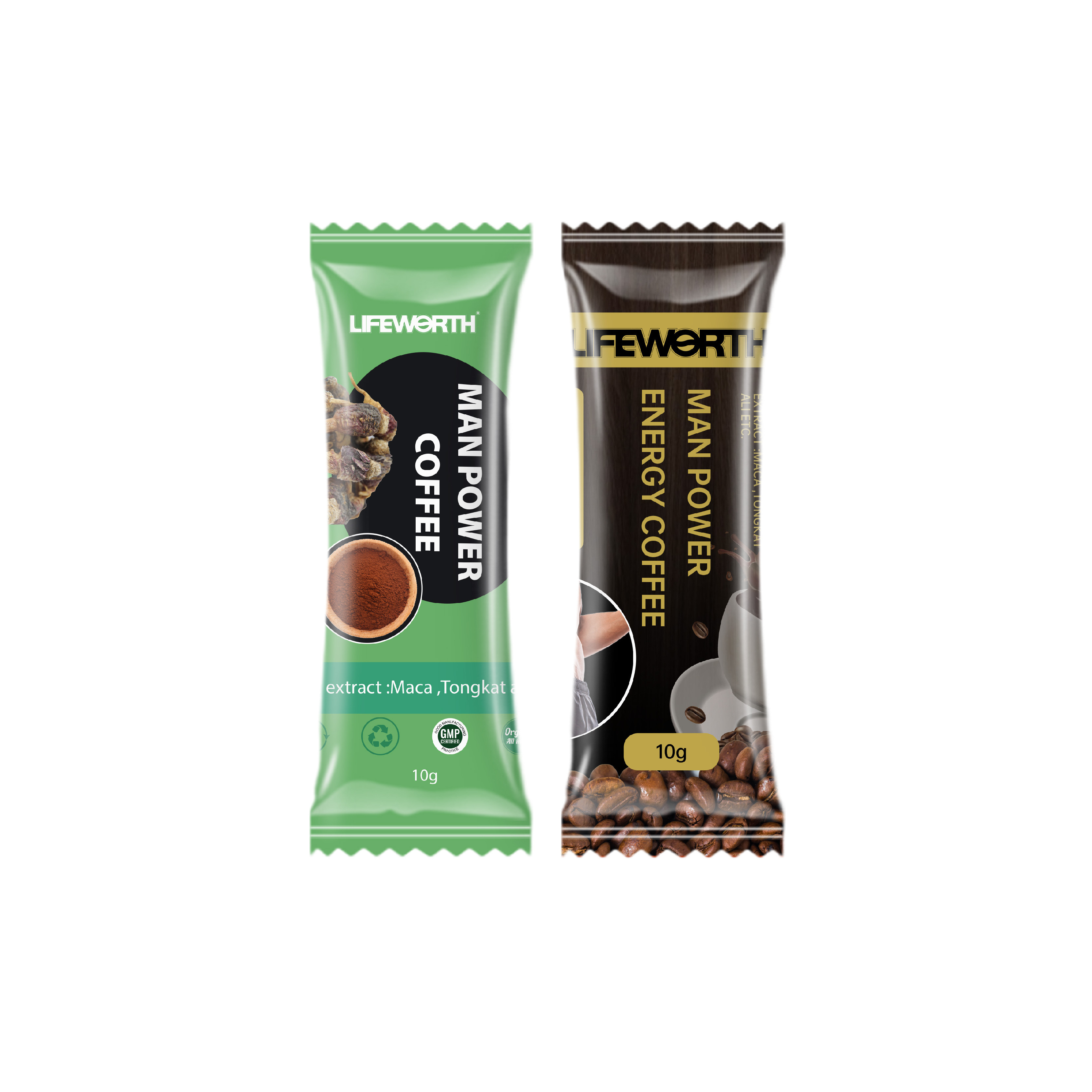 Lifeworth Private Label Arabica instant coffee with Tongkat Ali extract powder Black Maca Coffee power energy coffee