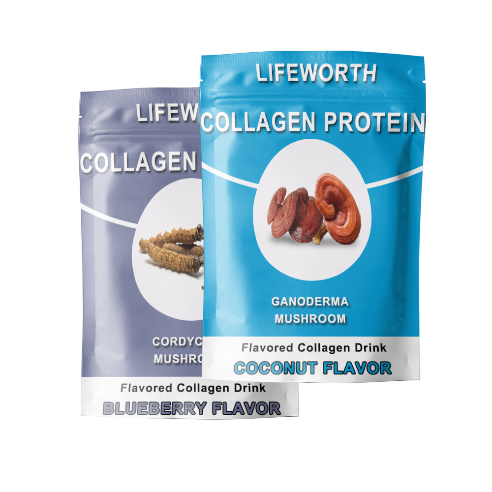 Lifeworth coconut flavor plant collagen with ganoderma lucidum powder