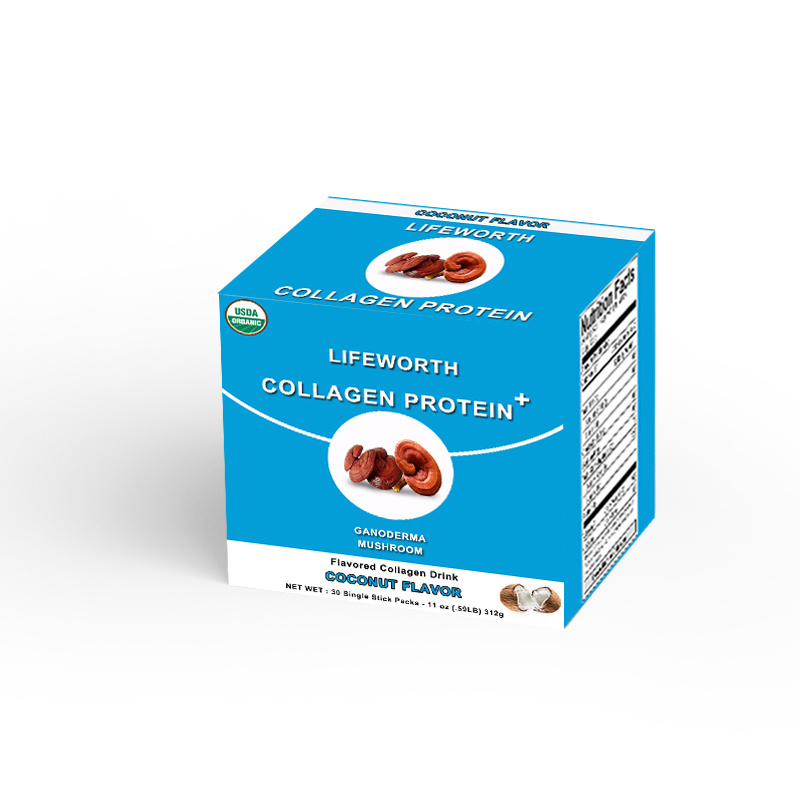 Lifeworth coconut flavor plant collagen with ganoderma lucidum powder