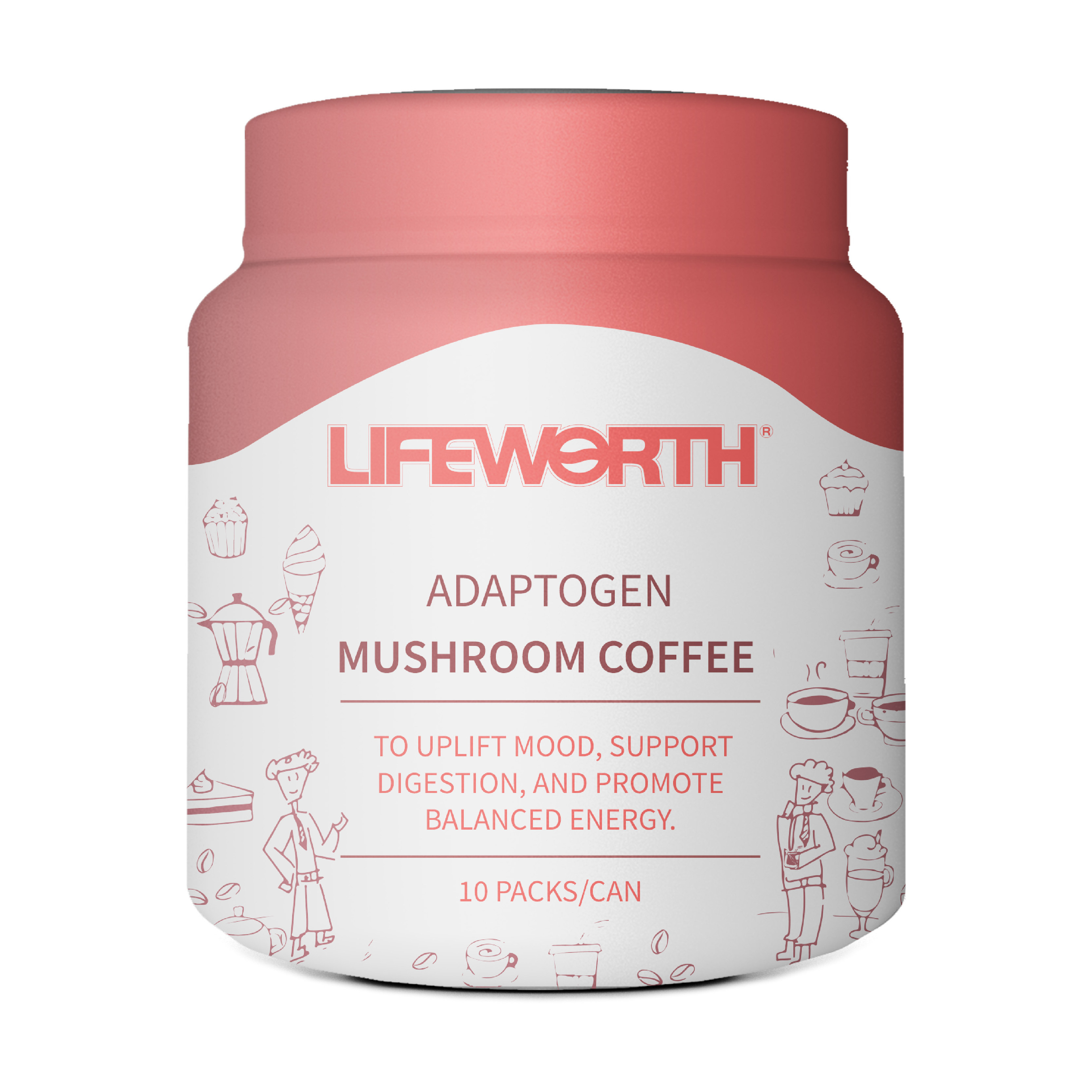 LIFEWORTH selling organic reishi mushroom instant coffee