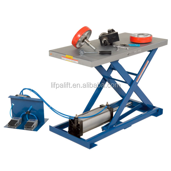 200kg Air Powered Pneumatic Scissor Lift Table