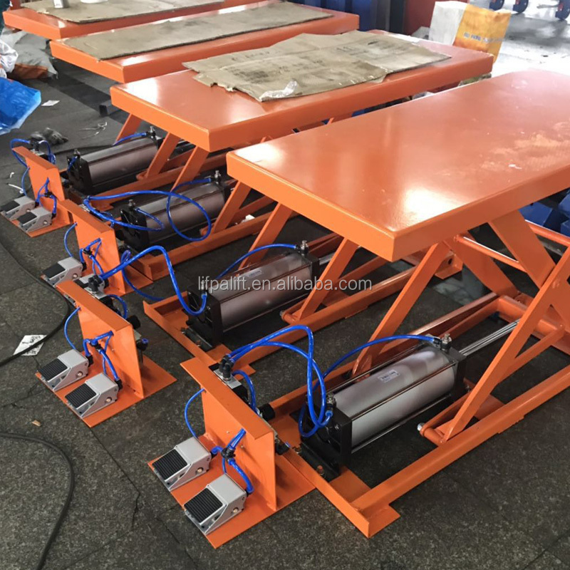 200kg Air Powered Pneumatic Scissor Lift Table