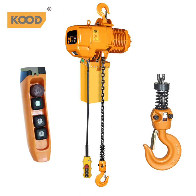 2T China Factory Supply Electric Chain Hoist With Professional Service Electric Chain Hoist Running Type