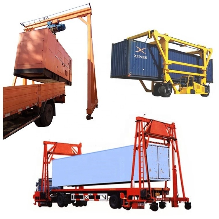 Mini Portable Gantry Crane, Hoist Gantry Crane with Wheels Workshop Mobile Electric Lift Travel New Product 2020 Provided 25 Ton