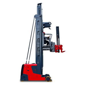 Man up 1.6 Ton Electric Turret Truck Forklift Narrow Warehouse Handling 12 Meter Lifting Swing Reach Truck Factory Price