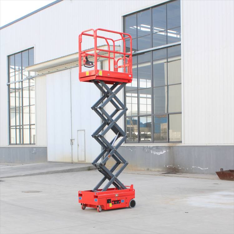 2024 New Arrival Mobile Aerial Working Platform 3m 4m Full Electric Self-propelled Scissor Lift Wheel Type Hydraulic Track Lift