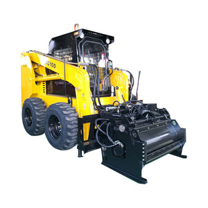 Shanghai VIFT Supply Construction Machinery Wheeled Mini Skid Steer Loader Diesel Power Quick Change Operation Attachments