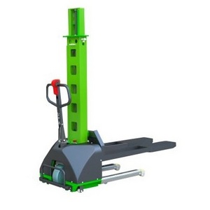 500Kg 1000kg Van Self -Loading Semi Electric Stacker Portable auto lift self loading pallet forklift with lithium battery