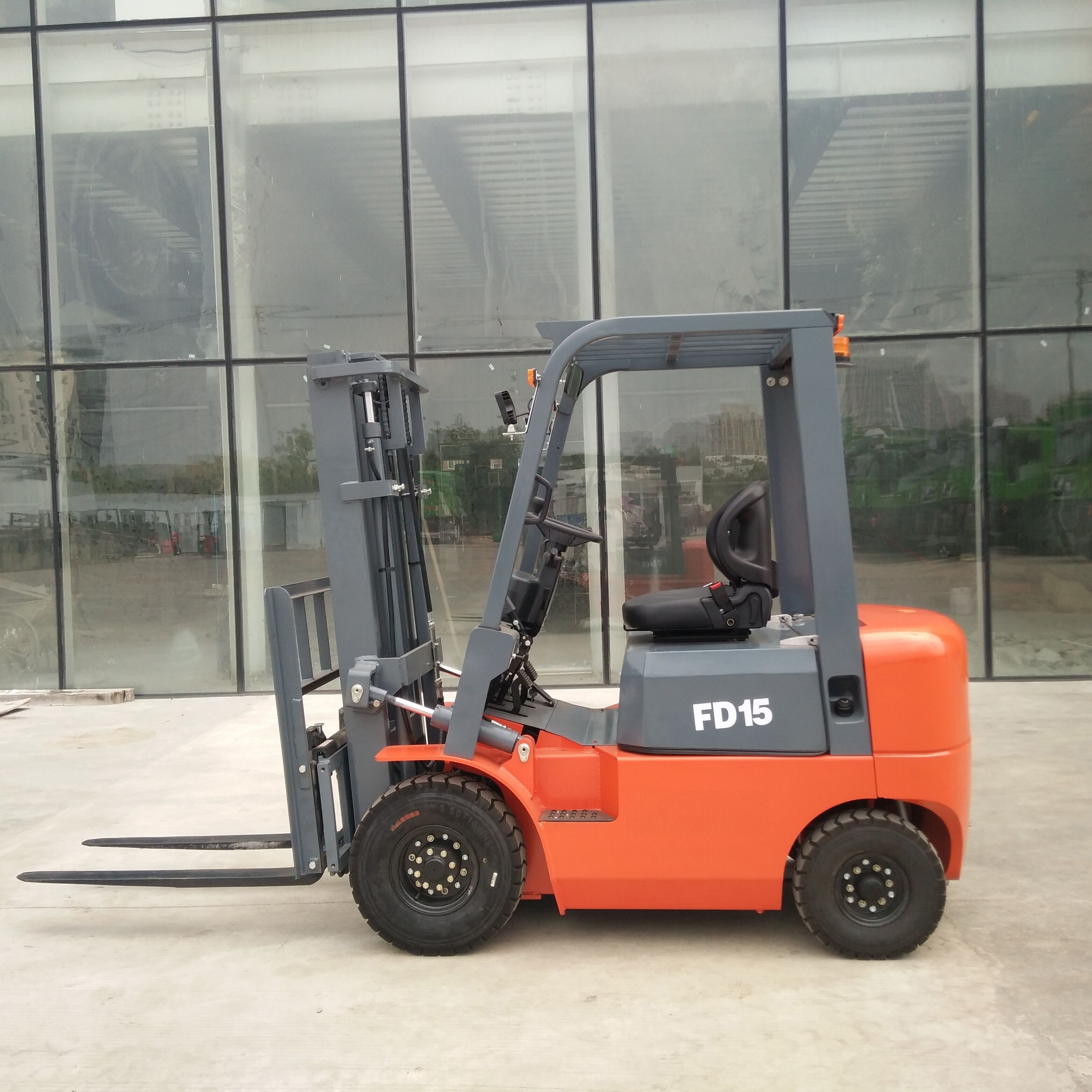 vacuum tyre 2.0 2.5 ton China wholesale fork lift truck 4ton diesel forklift with CE ISO approval