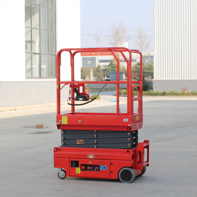 2024 New Arrival Mobile Aerial Working Platform 3m 4m Full Electric Self-propelled Scissor Lift Wheel Type Hydraulic Track Lift