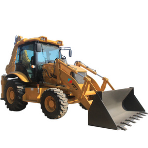 2ton 3ton 5ton 6ton Mini Tractor Backhoe Loader small backhoe 4x4 with attachment back hoe for Sale