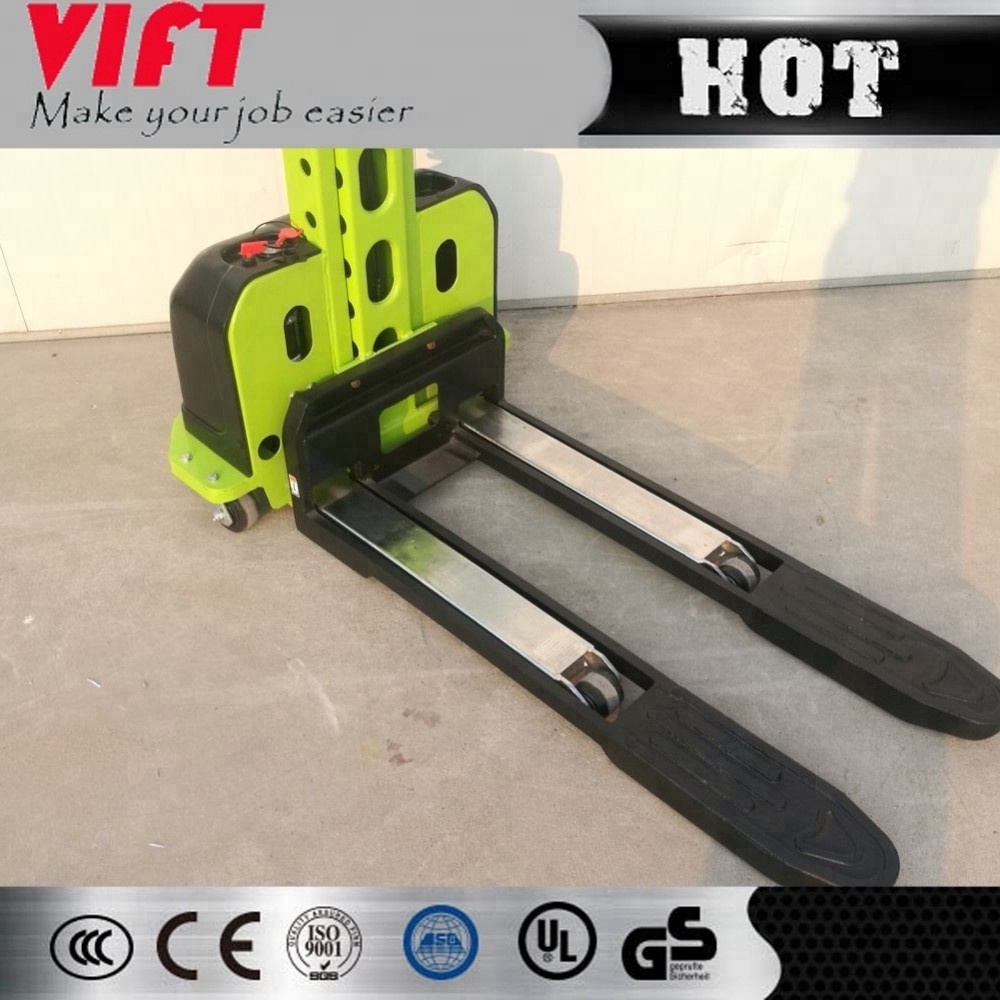 Hot sale small semi electric portable self loading pallet lifter innolift stacker with 500kg capacity