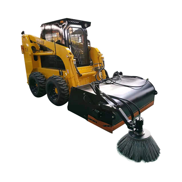 Shanghai VIFT Supply Construction Machinery Wheeled Mini Skid Steer Loader Diesel Power Quick Change Operation Attachments