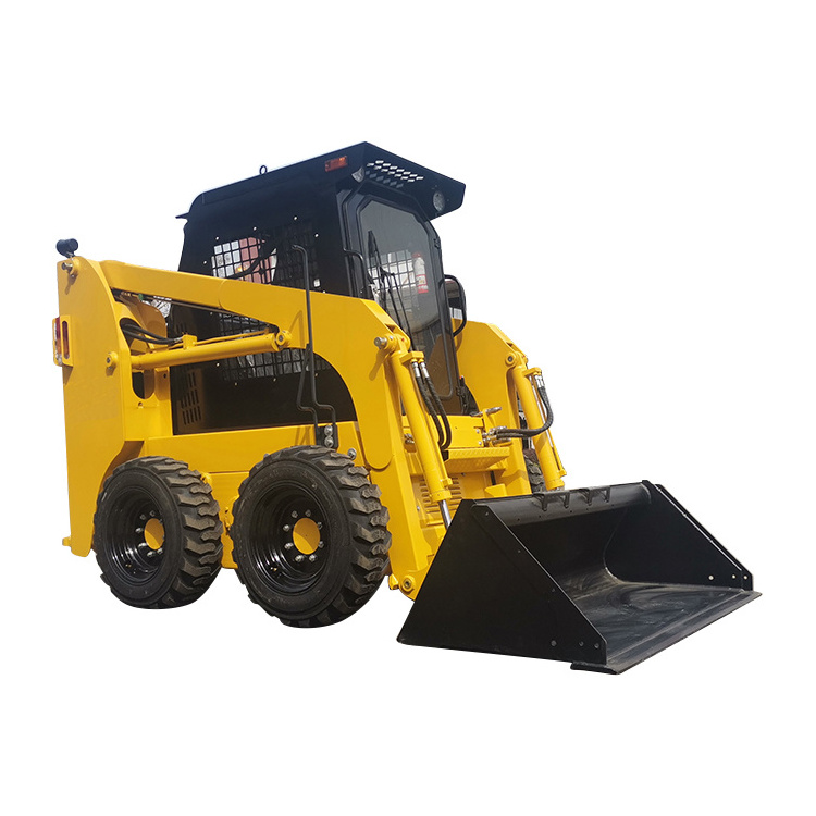 Shanghai VIFT Supply Construction Machinery Wheeled Mini Skid Steer Loader Diesel Power Quick Change Operation Attachments