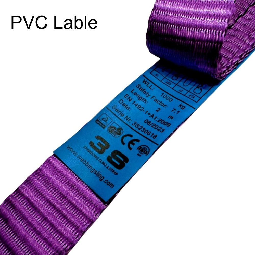 EN1492-1 1 Ton Flat Eye Eye Webbing Sling Belt For Lifting With TUV CE GS Certificate